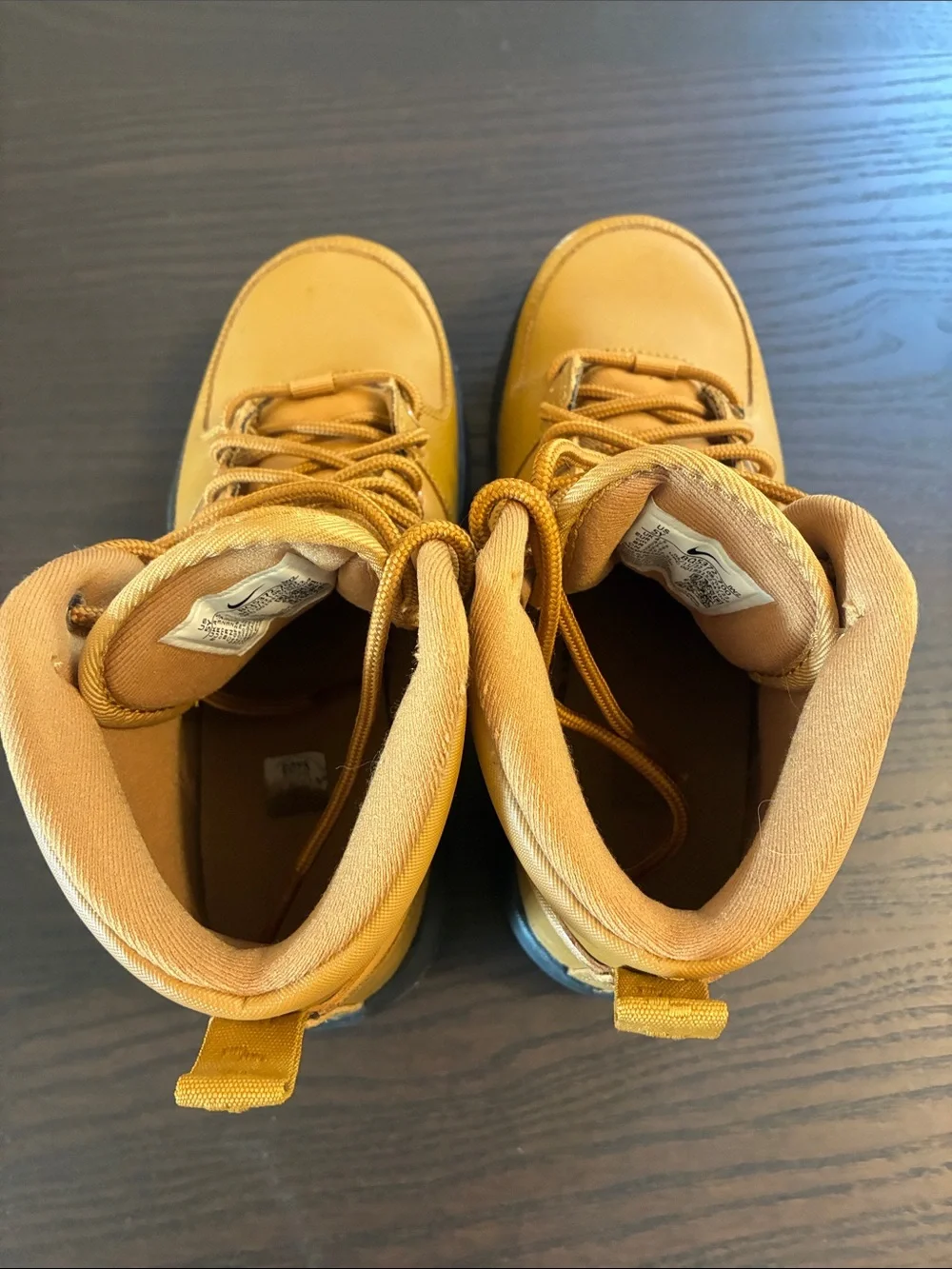 Nike Kids Tan High-Top Boots